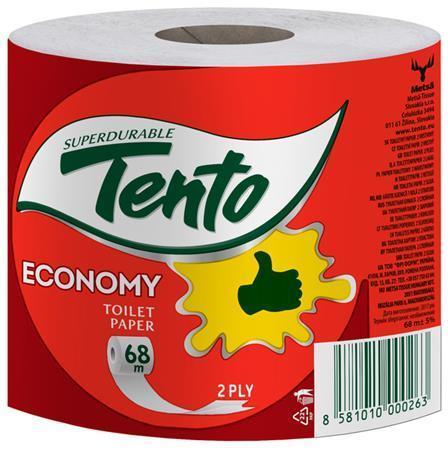 Toaletní papír "Economy", přírodní, 2 vrstvé, 36 rolí, TENTO