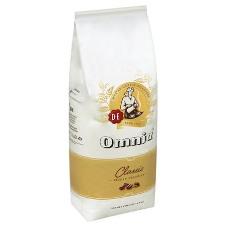 Káva zrnková, pražená, vakuově balené, 1 000 g, DOUWE EGBERTS "Omnia"