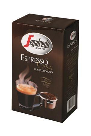 Káva zrnková, pražená, vakuově balené, 500 g, SEGAFREDO "Espresso Casa"