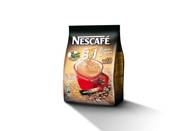 Káva "3in1", hnědý cukr, instantní, 10x16,5 g, NESCAFÉ