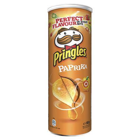 Chips, 165 g, PRINGLES, paprikové
