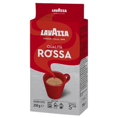 Káva "Rossa", pražená, mletá, 250 g, LAVAZZA 68LAV00011