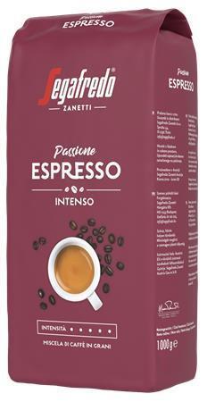 Káva "Passione Espresso", pražená, zrnková, vakuově balená, 1 000 g, SEGAFREDO 1594