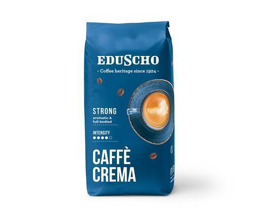 Káva "Caffe Crema Strong", pražená, zrnková, 1000 g, EDUSCHO 529235
