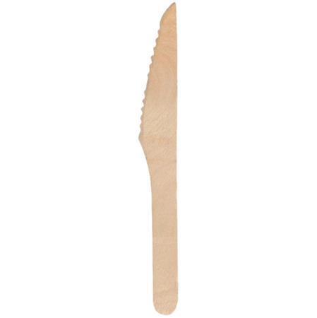 Nůž, dřevo, 16,5 cm, 100 ks
