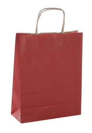 Dárková taška, červená, 24x11x31 cm, APLI