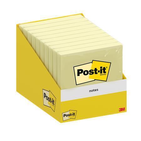 Samolepicí bloček, kanárkově žlutá, 76 x 76 mm, 1x 100 listů, 3M POSTIT 7100317841