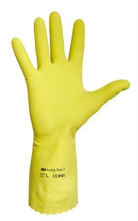 Pracovní rukavice, latex, velikost 7, žluté