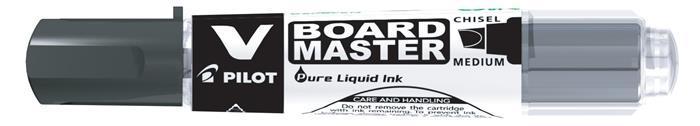 Popisovač na bílou tabuli "V-Board Master", černá, 2,2 mm, klínový hrot, PILOT