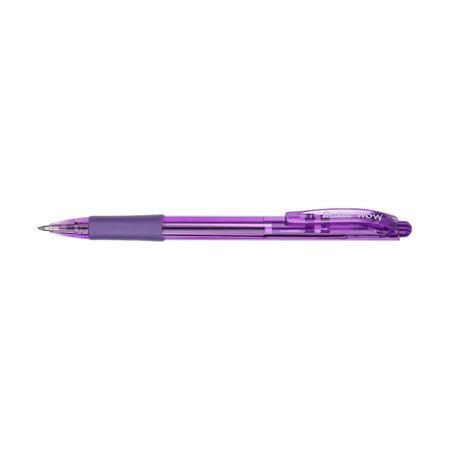 Kuličkové pero "BK417", fialová, 0,35 mm, stiskací mechanismus, PENTEL BK417-V