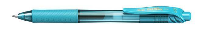 Gelové pero "EnerGelX BL107", tyrkysová, 0,35 mm, s víčkem, PENTEL BL107-S3X