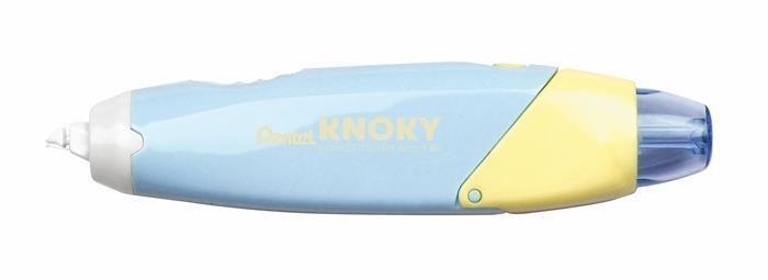 Korekční páska "Knoky", modro-žlutá, 5 mm x 6 m, znovu plnitelná, PENTEL