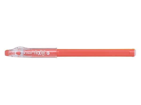Roller "Frixion Ball Stick", korálová, 0,35 mm, s víčkem, PILOT BL-LFP7-F06-CP