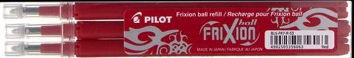 Náplň do rolleru "Frixion", červená, 0,35mm, vymazatelná, 3ks, PILOT