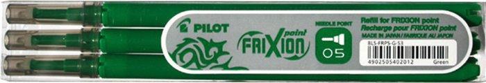Náplň do rolleru "Frixion Point", zelená, 0,25mm, vymazatelná, 3ks, PILOT