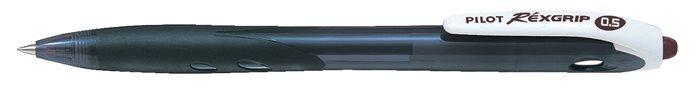 Kuličkové pero "Rexgrip", černé tělo, 0,21mm, černá, PILOT