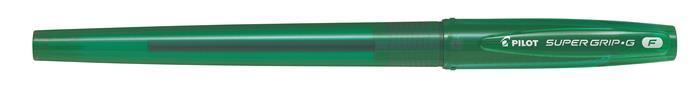 Kuličkové pero s víčkem "Super Grip G", zelená, 0,22 mm, PILOT