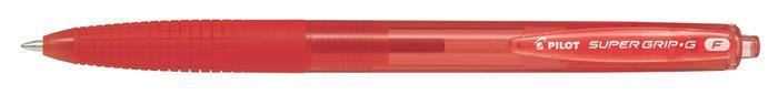 Kuličkové pero "Super Grip G", červená, stiskací mechanismus, 0,22 mm, PILOT