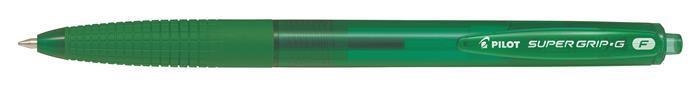 Kuličkové pero "Super Grip G", stiskací mechanismus, zelená, 0,22 mm, PILOT