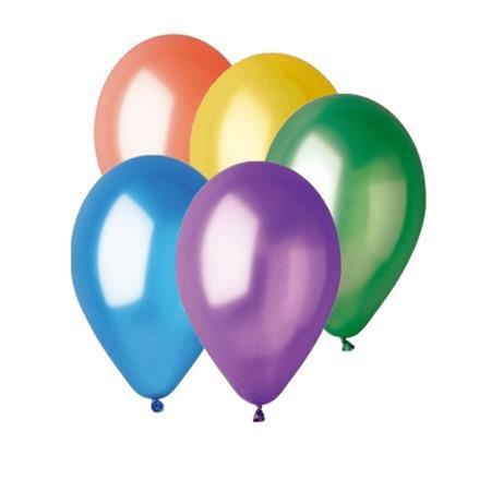 Balónek, mix barev, metalická, 26 cm