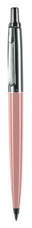Kuličkové pero, 0,8 mm, v krabičce, pastelově růžové tělo, modrá, PAX