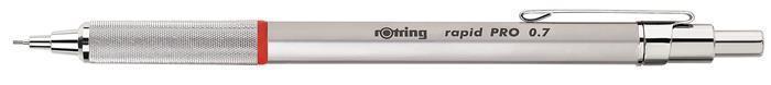 Mechanická tužka "Rapid Pro", stříbrná, 0,7 mm, ROTRING