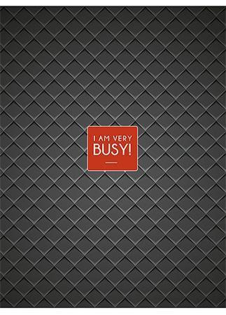 Sešit "I am very busy", mix motivů, linkovaný, A5, 80 listů, SHKOLYARYK