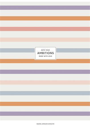Sešit "Ambitions", mix motivů, A4, čtverečkovaný, 40 listů, SHKOLYARYK A4-040-5228K