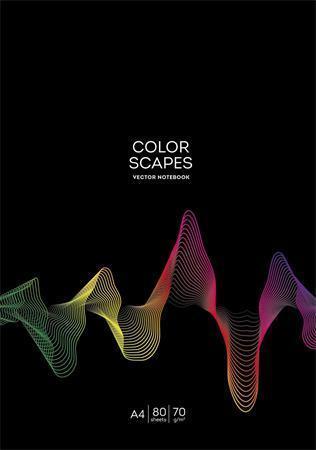 Sešit "Color Scapes", mix, A4, linkovaný, 80 listů, SHKOLYARYK A4-080-5219L