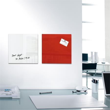 Magnetická skleněná tabule "Artverum®", bílá, 30 x 30 x 1,5 cm, SIGEL GL158