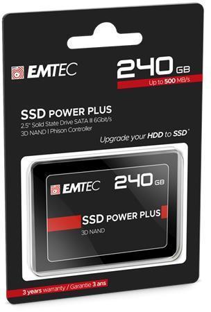 SSD (vnitřní paměť) "X150", 240GB, SATA 3, 500/520 MB/s, EMTEC ECSSD240GX150