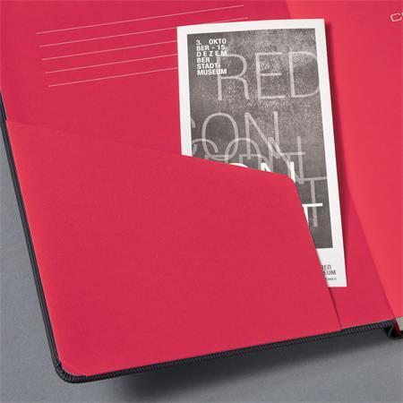 Exkluzivní zápisník "Conceptum Red Edition", černo-červená, A5, čtverečkovaný, 97 listů, tvrdé desky
