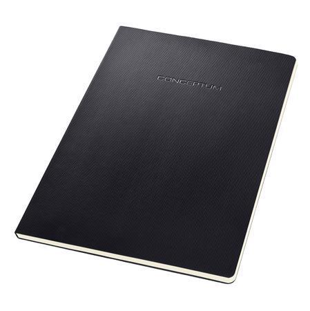 Záznamní kniha "Conceptum", černá, A4, čtverečkovaný, 60 listů, SIGEL