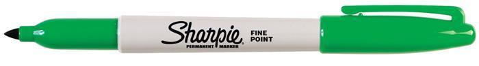 Permanentní popisovač "Fine Point", 1 mm, kuželový hrot, zelený, SHARPIE