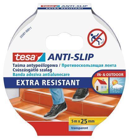 Protiskluzová páska "Anti-slip 55587", průhledná, 25 mm x 5 m, TESA