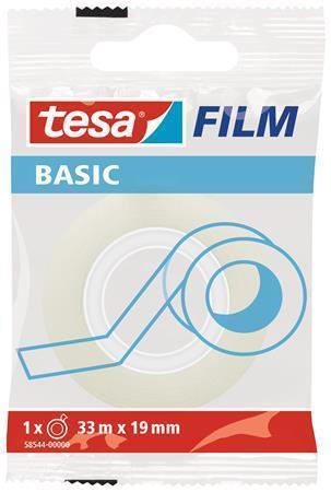 Lepicí páska "Basic 58544", průhledná, 19 mm x 33 m, TESA