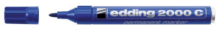 Permanentní popisovač "2000", modrá, 1,5-3mm, kuželový hrot, EDDING