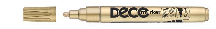 Lakový popisovač "Decomaker", zlatá, 2-4mm, ICO