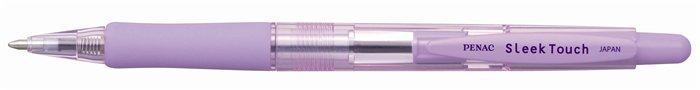 Kuličkové pero "SleekTouch", fialová, 0,7mm, stiskací mechanismus, PENAC