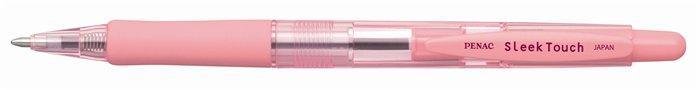 Kuličkové pero "SleekTouch", růžová, 0,7mm, stiskací mechanismus, PENAC