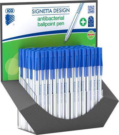 Kuličkové pero "Signetta", displej/120 ks, modrá, 0,7 mm, ICO