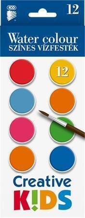 Vodové barvy "Creative Kids", 12 ks, 28 mm, ICO 7270006007