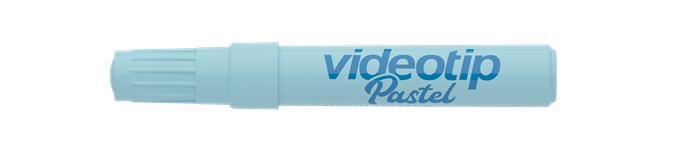 Zvýrazňovač "Videotip", pastelová modrá, 1-4 mm, ICO