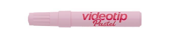 Zvýrazňovač "Videotip", pastelová růžová, 1-4 mm, ICO