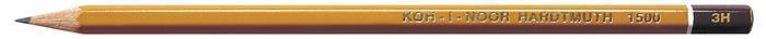 Grafitová tužka "1500", 3H, šestihranné, 12 ks, KOH-I-NOOR 7130028009