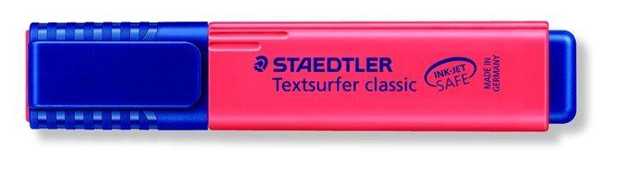Zvýrazňovač 364-2 "Textsurfer classic 364", červená, 1-5mm, STAEDTLER
