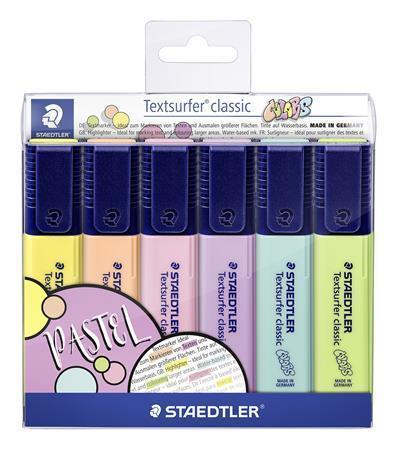 Zvýrazňovač "Textsurfer Classic Pastel", 6 různých barev, 1-5 mm, STAEDTLER