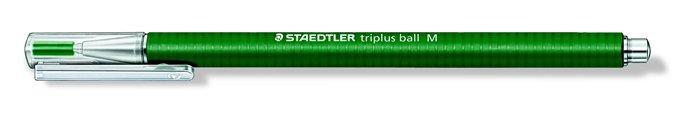 Kuličkové pero "Triplus M", zelená, 0,5 mm, s uzávěrem, STAEDTLER