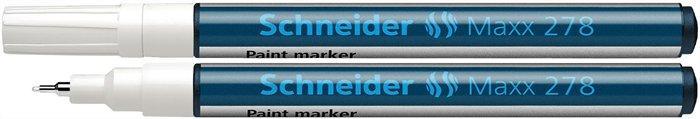 Permanentní lakový popisovač "Maxx 278", bílá, 0,8mm, SCHNEIDER