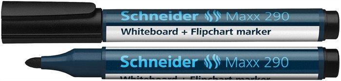 Popisovač na bílou tabuli a flipchart "Maxx 290", černá, 1-3 mm, kuželový hrot, SCHNEIDER 129001